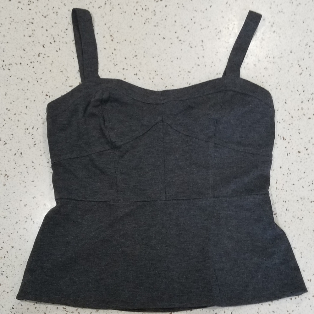 Cabi 281 gray corset top